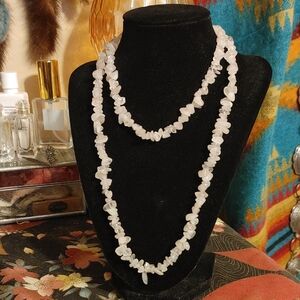 Rose Quartz Necklace Set